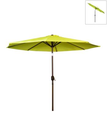 International Concepts 9' Yellow Market Umbrella with Steel Pole