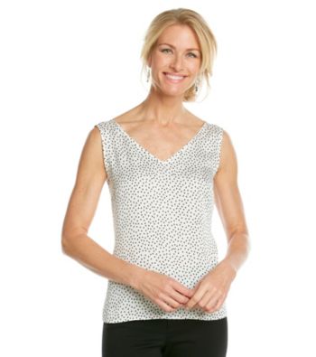 Evan-Picone® Printed Woven Tank