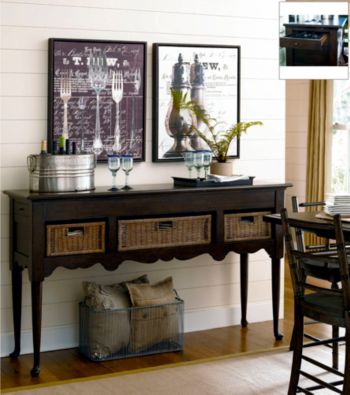 Paula Deen® Down Home Molasses Sideboard with Baskets