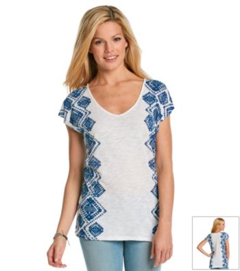 Lucky Brand® Tribal Panel Tee