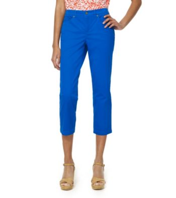 Jones New York Sport® Blue Five Pocket Crop Jean