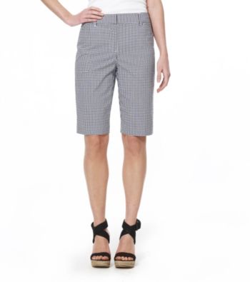 Jones New York Sport® Navy Multi Gingham Bermuda Short