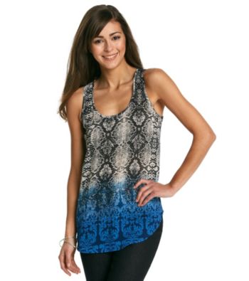 Black Rainn™ Blue Multi Snakeskin Print Tank