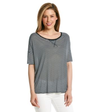 Vince Camuto® Boxy Stripe Tee
