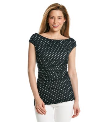Vince Camuto® Ruched Side Dot Top