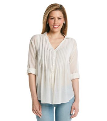 Vince Camuto® Tuxedo Pleat Blouse