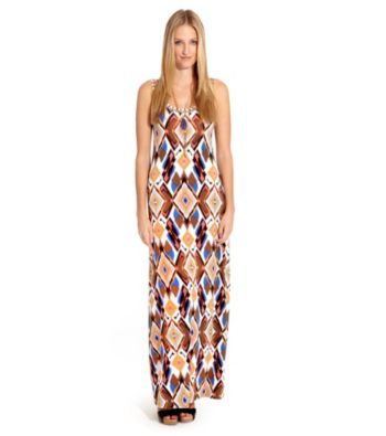 Karen Kane® Diamond Print Maxi Dress