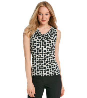 Calvin Klein Circle Print Cowlneck Cami