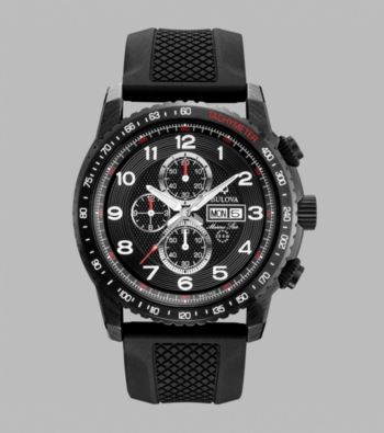 Bulova® Men's Marine Star Chronograph with Black Strap