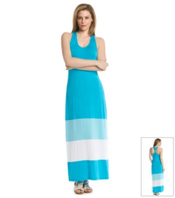 Calvin Klein Racerback Colorblocked Maxi Dress
