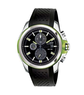 Citizen® Men's Drive Eco-Drive Stainless Steel Chronograph Strap Watch