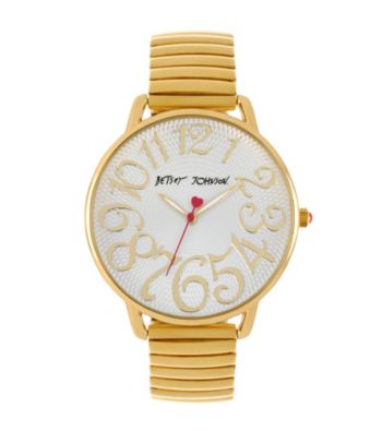 Betsey Johnson® Goldtone Expansion Band Bracelet Watch