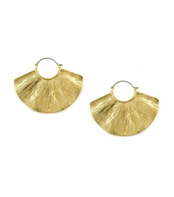 Jessica Simpson Shimmering Oasis Goldtone Wave Earrings