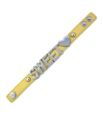 BCBGeneration™ Yellow and Silvertone Sweet Affirmation Bracelet