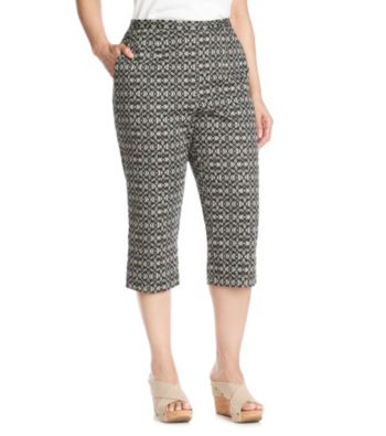 Alfred Dunner® Plus Size Embroidered Capri
