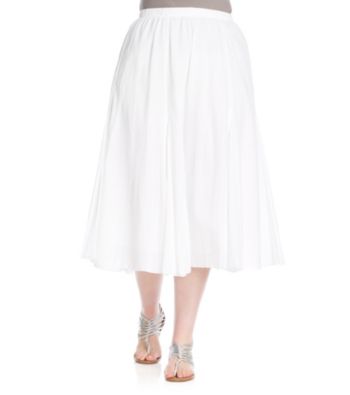 Alfred Dunner® Plus Size Gauze Skirt