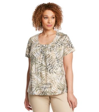 Ruby Rd.® Plus Size Burnout Knit Top