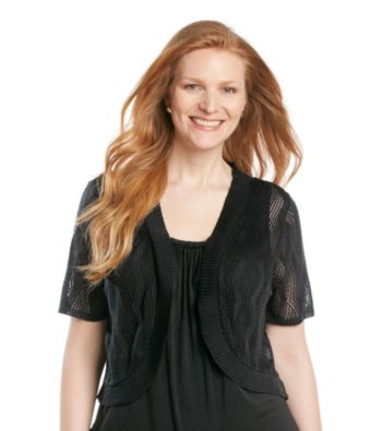 Notations® Plus Size Crochet Shrug