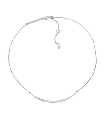 Michael Kors® Goldtone Clear Cubic Zirconia Bar Necklace