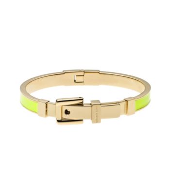 Michael Kors® Goldtone Cadmium Yellow Epoxy Buckle Bangle