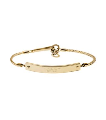 Michael Kors® Goldtone Logo Plate ID Bracelet