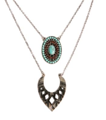 Lucky Brand® Silvertone Pendant Necklace