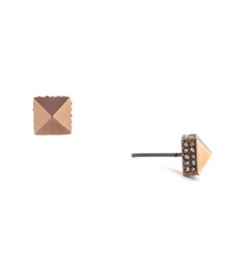 Vince Camuto™ Rose Goldtone Pyramid Mini Stud Earrings