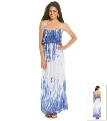 Sequin Hearts® Juniors' Tye-Dye Maxi Dress