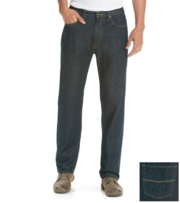 Ruff Hewn Men's Navy Rinse 5-Pocket Classic Straight Fit Jean