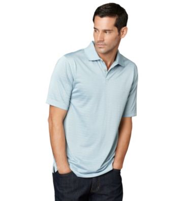 Van Heusen® Men's Short Sleeve Feeder Stripe Traveler Polo