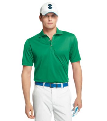 Izod® Men's Short Sleeve Solid Grid Golf Polo