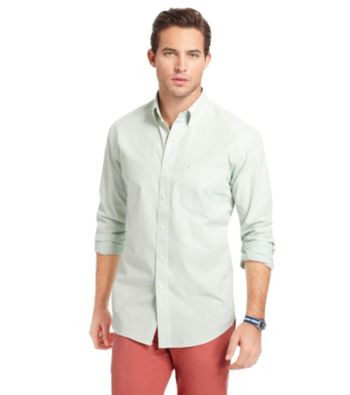 Izod® Men's Long Sleeve Essential Stripe Button Down