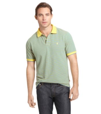 Izod® Men's Short Sleeve Mini Stripe Pique Polo