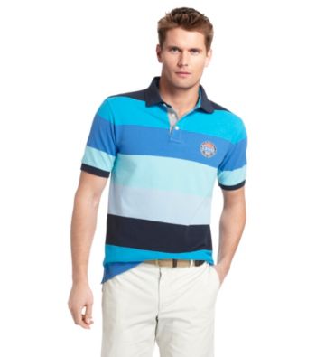 Izod® Men's Short Sleeve Bold Stripe Pique Polo