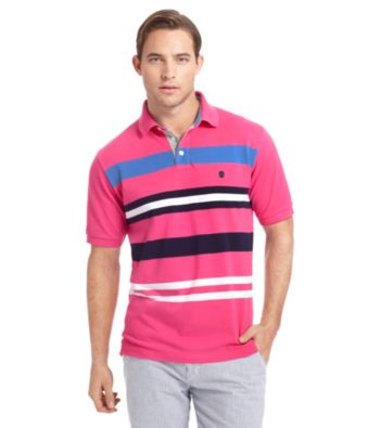 Izod® Men's English Multi Stripe Pique Polo