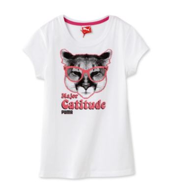 PUMA® Girls' 7-16 White 