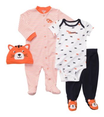 Carter's® Baby Boys' Orange 4-pc. Tiger Layette Set