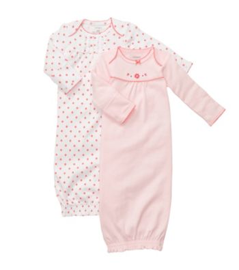 Carter's® Baby Girls' Pink/White 2-pk. Gowns