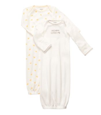 Carter's® Baby White/Yellow 2-pk. Gowns