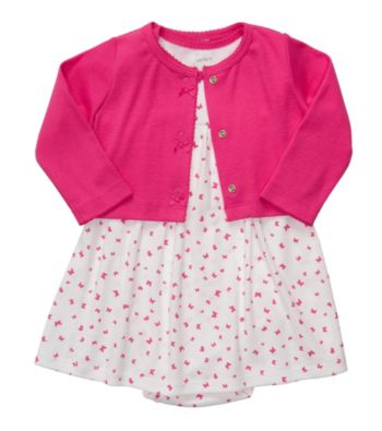 Carter's® Baby Girls' Pink 2-pc. Butterfly Dress Set