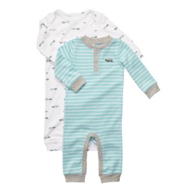 Carter's® Baby Boys' Blue/White 2-pk. Turtle Coverall Set