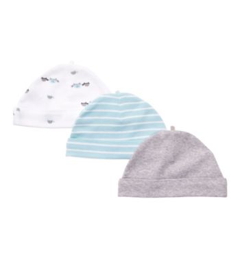 Carter's® Baby Boys' Blue 3-pk. Turtle Caps