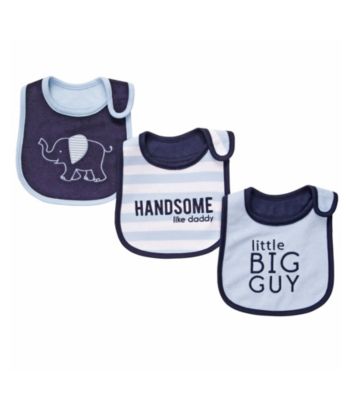 Carter's® Baby Boys' Blue/Navy 3-pk. Elephant Bibs