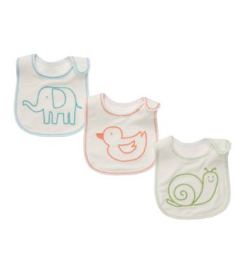 Carter's® Baby White 3-pk. Animals Bibs