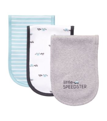 Carter's® Baby Boys' Blue/Grey 3-pk. Turtle Burp Cloths
