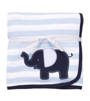 Carter's® Baby Boys' Blue Striped Interlock Blanket