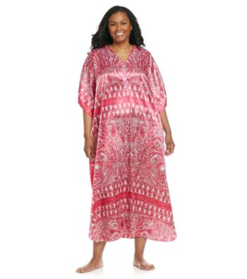 Winlar® Long Caftan - Magenta Paisley