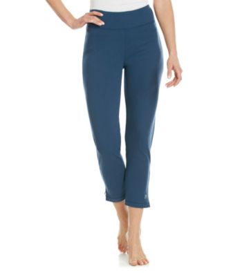 KN Karen Neuburger Knit Ankle Zip Pants - Navy