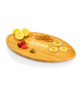 Picnic Time® Kickoff Wood Football Themed Platter or Serving Tray