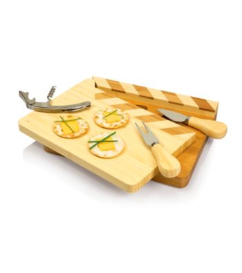 Picnic Time® Action! Movie Themed Wood Cheese Board And Stainless Tools